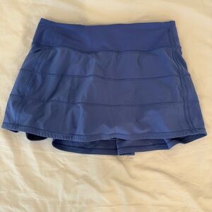 Lululemon Pace Rival Skirt in periwinkle blue